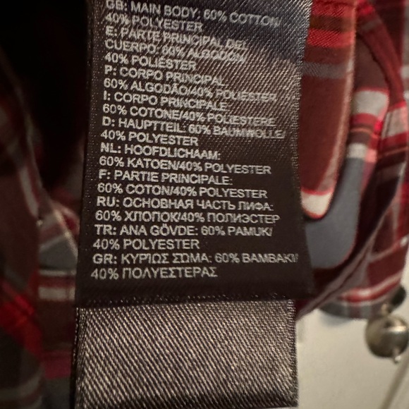 Men's The North Face Plaid Button Shirt Size Medium - Picture 5 of 10